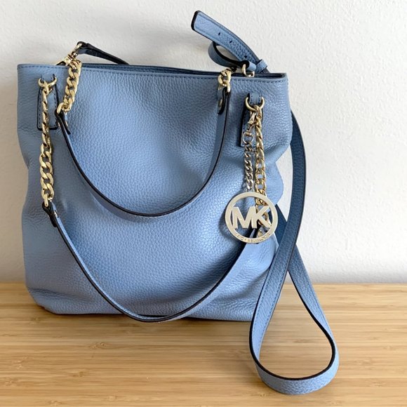 Michael Kors Bags Baby Blue Michael Kors Pebbled Leather Shoulder